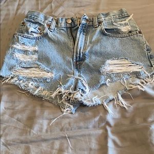High rise shorts